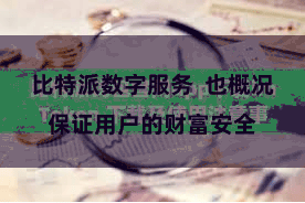 比特派数字服务 也概况保证用户的财富安全