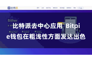 比特派去中心应用  Bitpie钱包在粗浅性方面发达出色