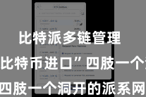 比特派多链管理  “比特派比特币进口”四肢一个洞开的派系网站